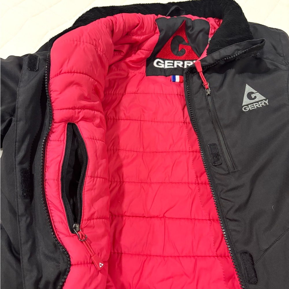 Gerry Women's Winter Ski Jacket Black with Pink Accents Removable Hood Medium - Picture 11 of 16